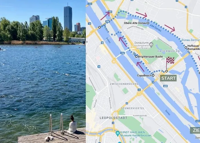U1 Alte Donau Old Danube 2 * Vídeň